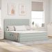Maison Exclusive - Lit avec rangement et matelas gris clair 180 x 200 cm velours