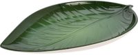 Excellent Houseware Bord melamine bladvorm groen kinderservies 41x24cm