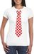 Bellatio Decorations Wit t-shirt met Brabant stropdas dames - Carnaval shirts XS