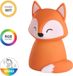 EGLO Castellino Vos Nachtlampje Enfants & Bébé - Sans fil - 15 cm - Orange - Lumière RVB & Blanche - Rechargeable - Commande tactile