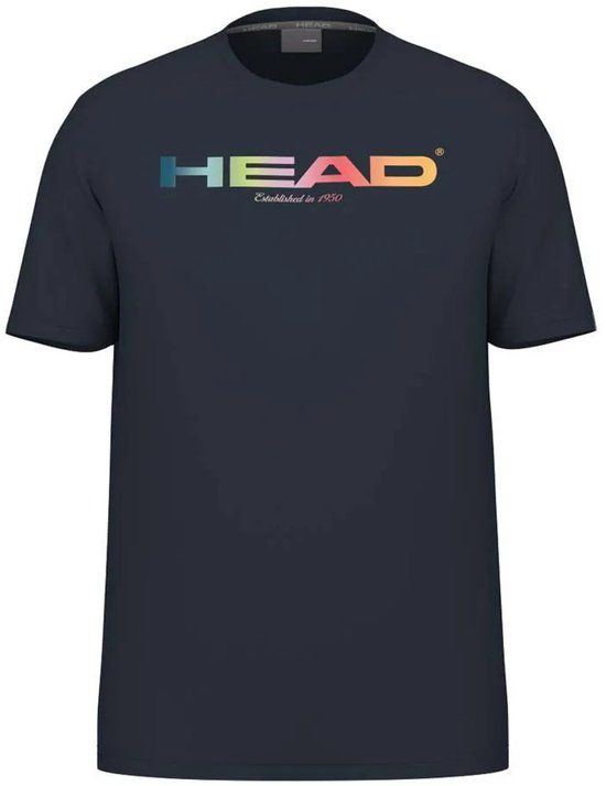 HEAD Racket Rainbow T-shirt Korte Mouw L Man Navy Polyester