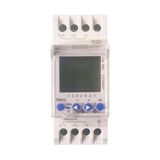IXTRIMA Digitale astronomische DIN-schakelaar, lcd-timer, weektimer, 16 A 230 V, montage op DIN-rail voor automatische verlichting, 1 kanaal en 2 kanalen (2 kanalen)