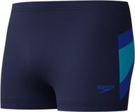 Speedo Hyperboom Aquashort Heren - Zwembroek Heren - Chloorbestendige Zwemshort Heren - Zwemboxer Heren met Trekkoord - Marine/Blauw - S
