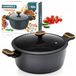 Vilde Poêle en Granit avec Couvercle - 28 cm, 6L