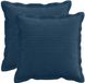vidaXL - Kussensloop - 2 stuks - HOUTEN - Marineblauw - 50 x 50 cm - corduroy