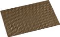 Kesper 12x Rechthoekige placemats messing geweven 29 x 43 cm