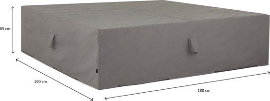Madison Tuinsethoes - 180 x 190 x 85 cm - Grijs - Polyester