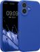 kwmobile telefoonhoesje geschikt voor Apple iPhone 17 - TPU backcover met siliconen coating - Smartphone case in Baltisch blauw