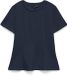 VERO MODA VMABBY SS PEPLUM TOP JRS NOOS - Dames - T-shirts - Navy Blazer - XS
