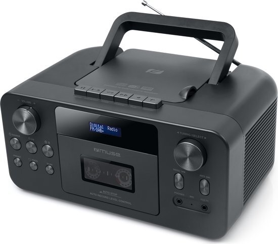 Muse Electronics Muse M-182DB - Draagbare Bluetooth, DAB+, CD en Cassette speler