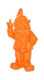 Inspiring Minds GerichteKeuze Tuinkabouter middelvinger tuin kabouter 30cm Oranje