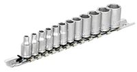 Unior 188H6P12 steeksleutelassortiment 1/4" op steeklijst