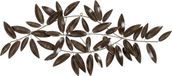 3198 BigBuy Home Wanddecoratie Bruin Gouden Ijzer Lakens 120,7 x 7 x 52,1 cm