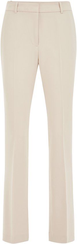 WE Fashion Dames flared pantalon beige
