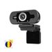 PNI CW2860 Full HD 4MP webcam package, USB connection, clip mount, built-in microphone and self-adhesive flag included.