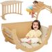 AIYAPLAY Klimrek voor kinderen Grenenhout, multiplex 90L x 52B x 50H cm Natuurhout