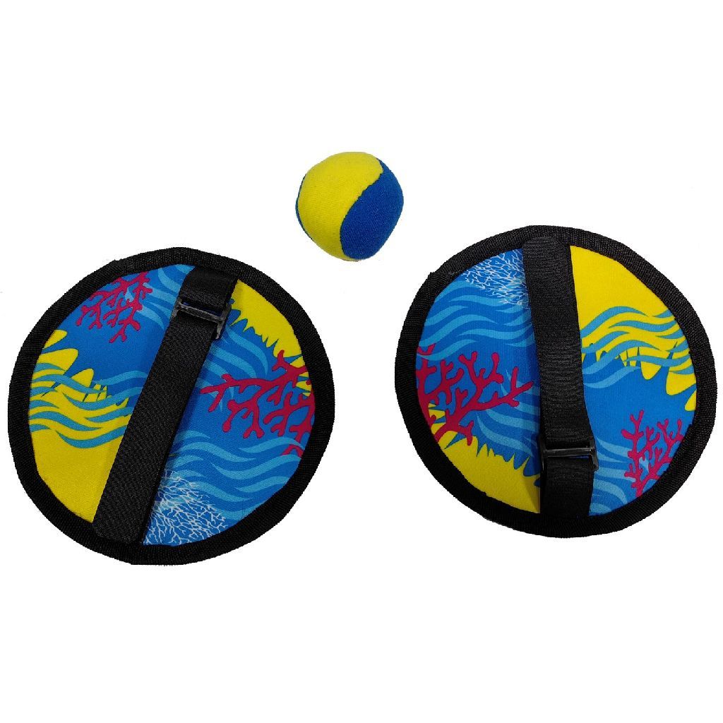 Summertime Soft Catch Ball Set - Nylon - Blue/Yellow - 5+ Years