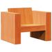 VidaXL Banc de jardin 79x60x62 cm pin massif brun lavé