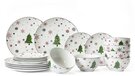 Cookinglife Serviesset - Kerstservies - Rood 18-delig / 6 personen
