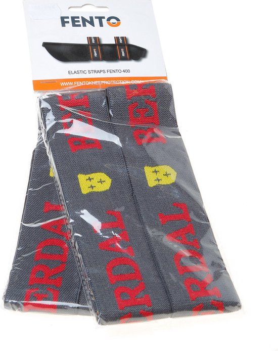 FENTO Elastieken voor FENTO kniebeschermers 400 per 4 stuks - Zwart - One size