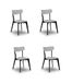 Julian Bowen Casa eetkamerstoelen grijs (set van 4)