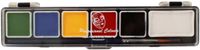 Partyxplosion Carnaval Gezicht / Face paint verf set - multi kleuren - schmink / make-up - waterbasis