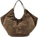 Coccinelle Leren shopper schoudertas Smash Suede Bim Shopper Fango / Fango donkergroen