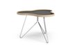 Swedese Table Flower 62x66 cm 45 cm, Chêne noir bord, Cadre chromé