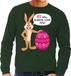 Bellatio Decorations Shoppartners Bv Groene Paas sweater Ei will always love you - Pasen trui voor heren - Pasen kleding S