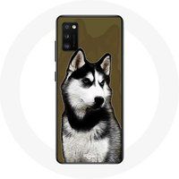 Maniacase Etui voor Oppo A16 Siberische Husky