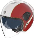 Nolan N20-2 Visor Tricolore Jethelm - Rood, Goud, Wit, Maat XS
