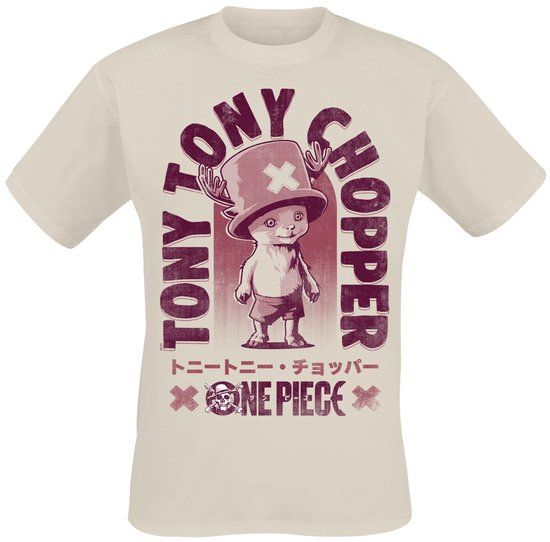 One Piece Tony Tony Chopper Heren T-shirt - natuur - XXL