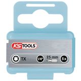 KS Tools 910.2330 TX-bit Aandrijving: 1/4 (6,3 mm) Uitvoering: TX TX 30 25 mm