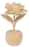 Decopatch Poinsettia - kerstster in pot naturel