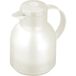 Emsa Samba 504687 Thermoskan, 1 liter, Quick Press-sluiting, 100% dicht | 12 uur warm, 24 uur koud, doorschijnend wit, kunststof