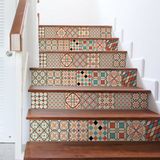 Ambiance ROMIRLO Traptegelstickers - Multi color - 2 stroken van 15x105 cm