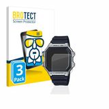 BROTECT Screenprotector 3 Stuks voor Casio AE-1200WH Beschermglas transparant