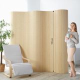 Homestyle4u Kamerscherm - 250x195 cm - Natuur - Bamboe