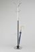 ASPECT Oscar Free Standing Coat Rack met paraplubasis, metaal, zwart/chroom