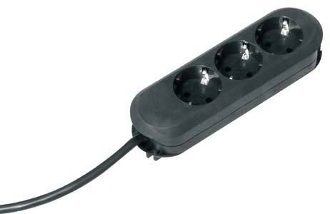 Bachmann 388.172 stekkerdoos 5m zwart