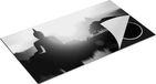Chefcare Inductie Beschermer Silhouet van Boeddha Beeld - Zwart Wit - 95x55 cm
