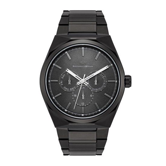 Rhodenwald & Söhne Cooledge Herenhorloge - Zwart - 42mm