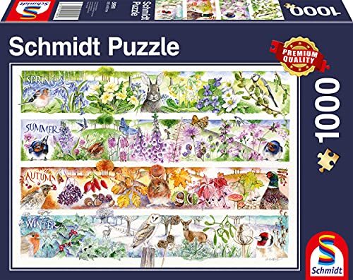 Schmidt Spiele 58980 seizoenen, puzzel met 1000 stukjes, kleurrijk