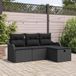 Maison Exclusive - Ensemble de jardinage 4 places, en polyrotin
