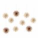 Bloomingville Kerstornament Papier Natuurlijk 9 stuk(s)