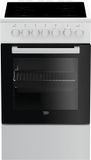 Beko FSM57100GW - 50cm Ceramic Cooker - Black & White