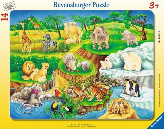 Ravensburger Blokpuzzel 14 stuk(s) Dieren