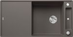 Blanco Silgranit spoelbak, 990x500 mm, met afvoerbediening en toebehoren, InFino, grijs