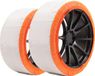 Isse Textiel sneeuwkettingen Super Wit-Oranje 74 XXL 2 stuks (set)