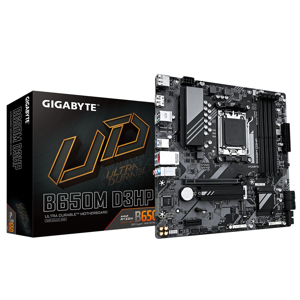 Gigabyte B650M D3HP Motherboard - AMD B650 - Socket AM5 - Micro ATX